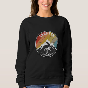 Sudadera Snowboard En La Suiza Del Saas Fee