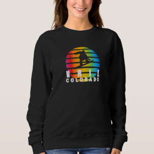 Sudadera Snowboard Retro Sun Snowboard Vail Colorado
