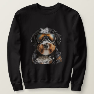 Sudadera Snowboard Ski Bernedoodle Bernese Dog Dad Mom