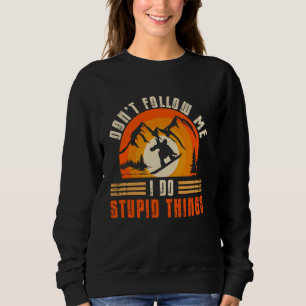 Sudadera Snowboard Snowboard El retro de cosecha no sigue