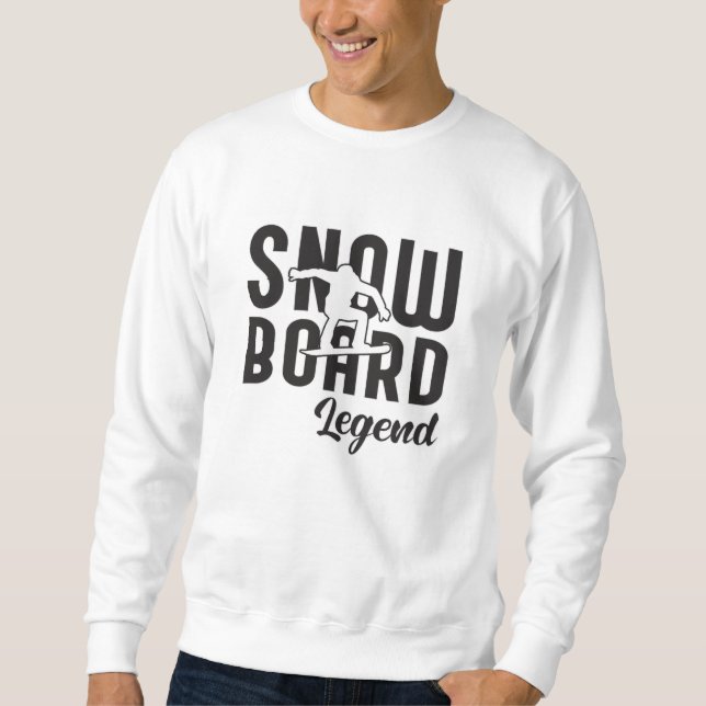 Sudadera Snowboard Snowboard Snowboarder Idea divertida de  (Anverso)