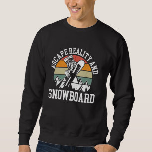 Sudadera Snowboard Snowboard Vintage Retro Escape Realit