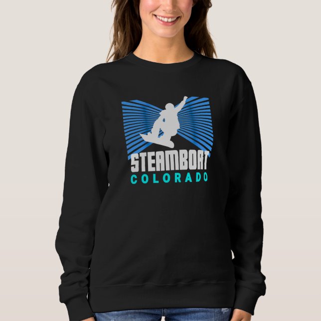 Sudadera Snowboard Steamboat Rad Snowboarder Steamboat Colo (Anverso)