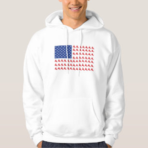 Sudadera Snowboarder-Bandera Patriótica
