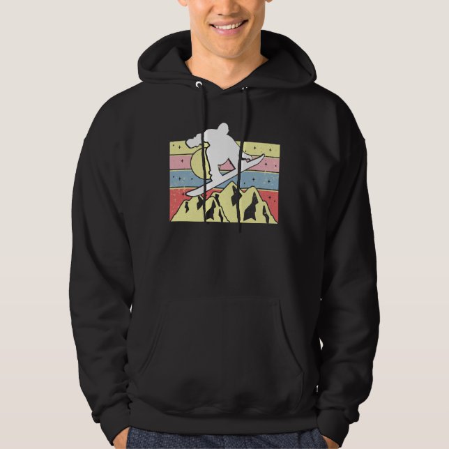 Sudadera Snowboarder Snowboard Snowboard Retro (Anverso)