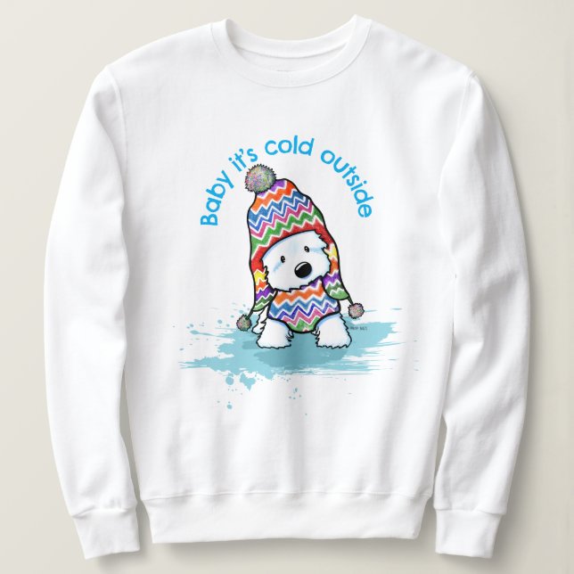 Sudadera Snowbunny Westie Splash (Anverso del diseño)