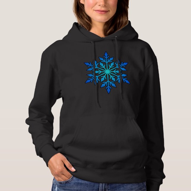 Sudadera SNOWFLAKE-Winter Sports, Snowboard, Ski, Weather (Anverso)