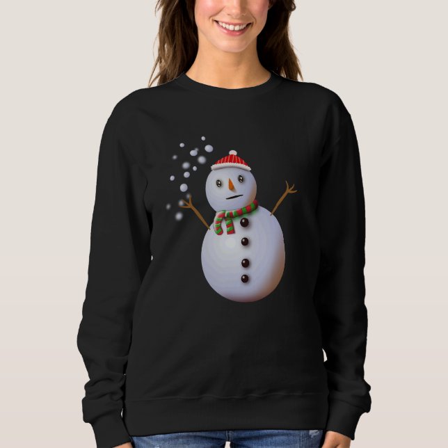 Sudadera Snowman Christmas  Cute Snowing Winter Wonderland (Anverso)