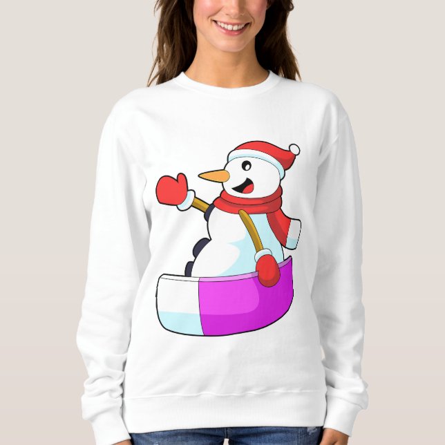 Sudadera Snowman como snowboarder con Sonowboard.PNG (Anverso)
