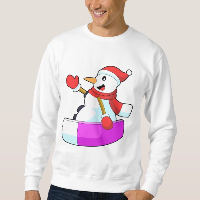 Sudadera Snowman como snowboarder con Sonowboard.PNG (Anverso)