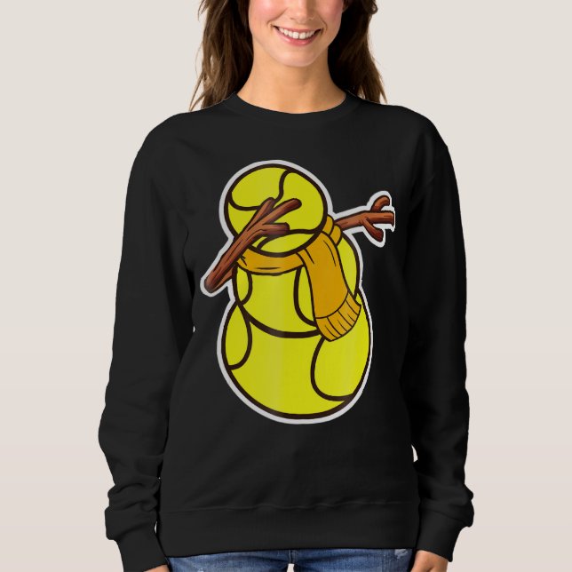 Sudadera Snowman Dab Tennis Xmas Pajama (Anverso)