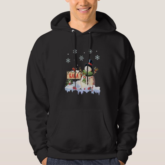 Sudadera Snowman Gaga congeló Navidades Fiesta Navidad (Anverso)