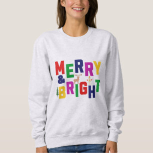 Sudadera Snowman, reno de pino blanco y brillante