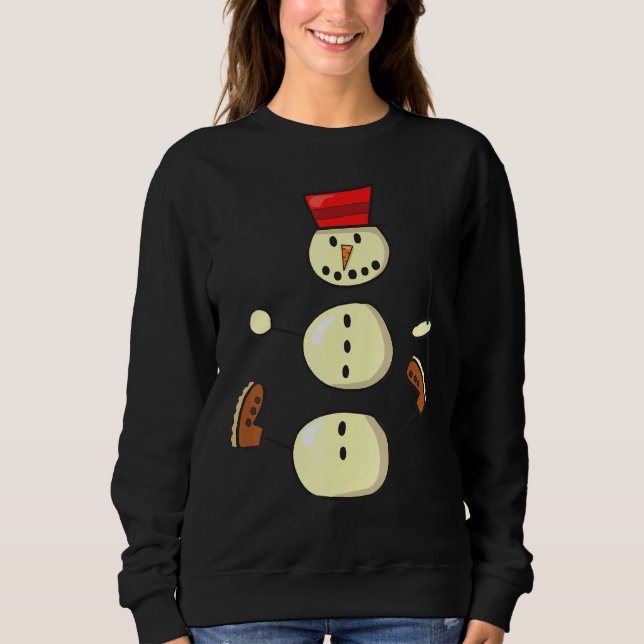 Sudadera Snowman Winter Costume A Las Nieves (Anverso)