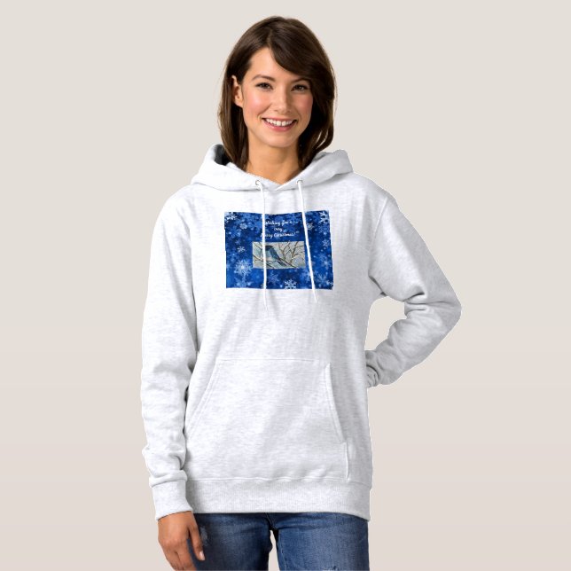 Sudadera Snowy Bluebird Notecard (Anverso completo)