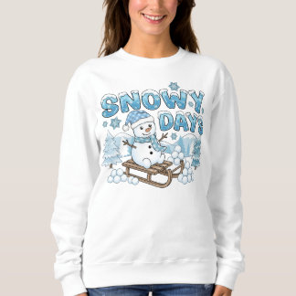 Sudadera Snowy Day Snowman Sweatshirt
