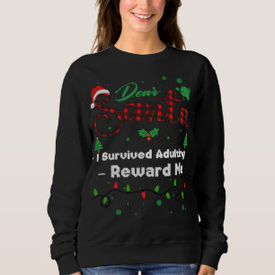 Sudadera Sobreviví a la edad adulta_ Recompénsame Navidad c