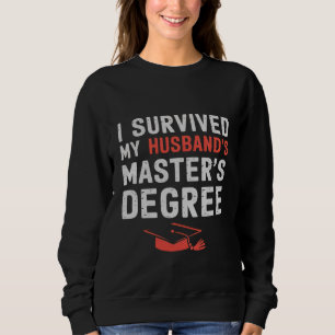 Sudadera Sobreviví a la graduación de la maestría de mi esp