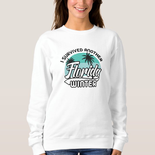Sudadera Sobreviví a otro invierno en Florida (Anverso)