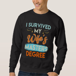 Sudadera Sobreviví al master de mi esposa 14