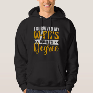 Sudadera Sobreviví al Máster de mi Esposa Divertido Regalo