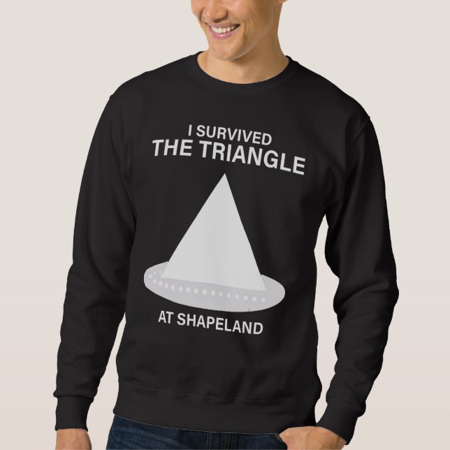 Sudadera Sobreviví Al Triángulo En Shapeland (Anverso)
