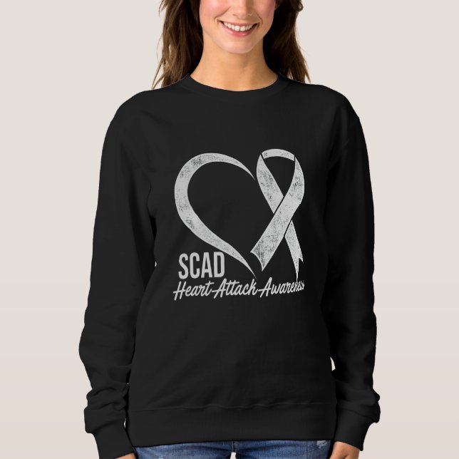 Sudadera Sobreviviente de ataque al corazón sagrado sobrevi (Anverso)