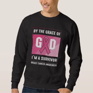 Sudadera Sobreviviente de cáncer de mama por la gracia cris