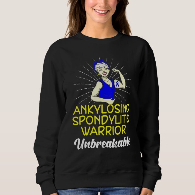 Sudadera Sobreviviente de Espondilitis Anquilosante Héroe G (Anverso)