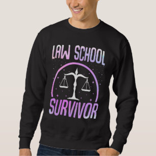 Sudadera Sobreviviente de Facultad de Derecho - Gracioso es