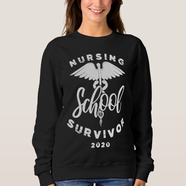 Sudadera Sobreviviente de la Escuela de Enfermería 2020   G (Anverso)