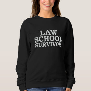 Sudadera Sobreviviente de la facultad de derecho  Graduado 