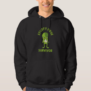 Sudadera Sobreviviente de Nariz Tapada Resfriado Alien Flu 
