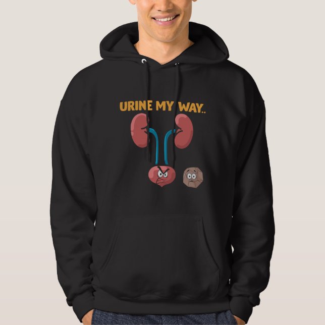 Sudadera Sobreviviente de Piedra Riñón o curiosa Cirugía Hu (Anverso)