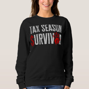 Sudadera Sobreviviente de temporada de impuestos Contable H