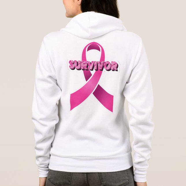 Sudadera Sobreviviente del cáncer de mama (Reverso)