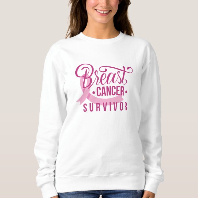 Sudadera Sobreviviente del cáncer de mama (Anverso)