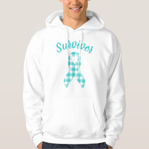 Sudadera Sobreviviente del Cáncer de Ovario con Cinta de Cu