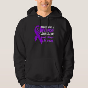 Sudadera Sobreviviente Violencia Doméstica Conciencia Cinta
