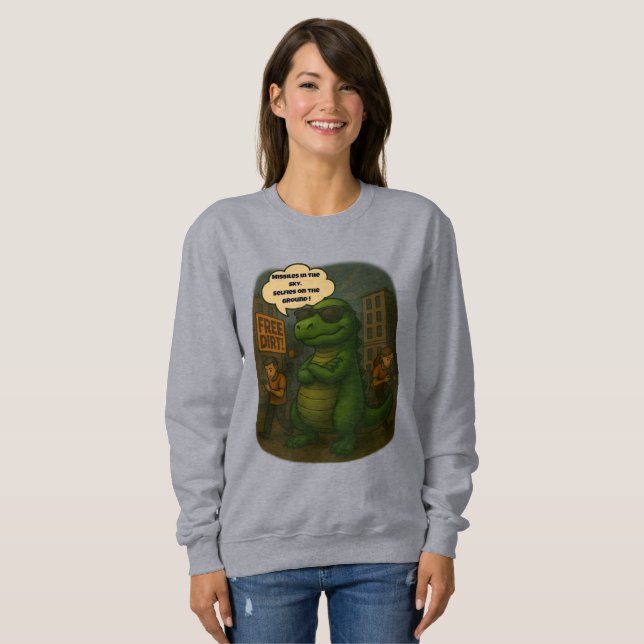 Sudadera Sobrevivir 2025: Estilo Dino (Anverso completo)