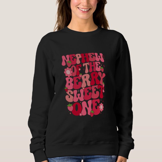 Sudadera Sobrino De Berry Sweet One Strawberry First Bir (Anverso)
