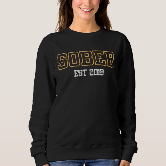 Sudadera Sobrio desde 2018 (Anverso)