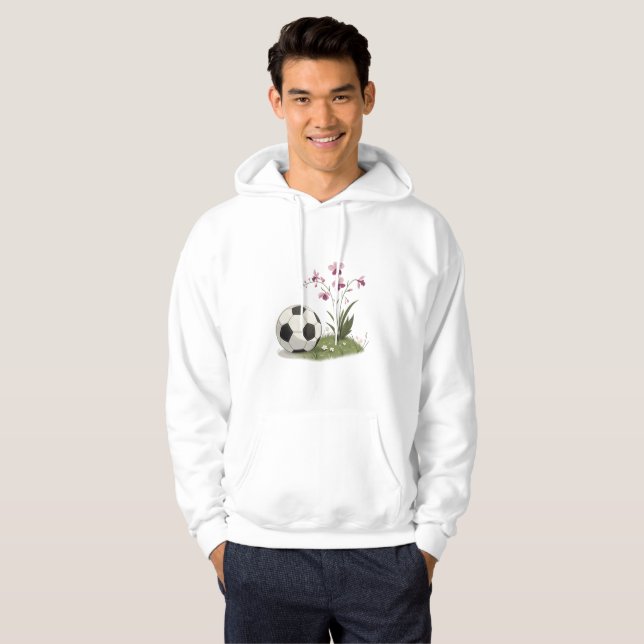 Sudadera Soccer Ball and Orchidaceae (Anverso completo)