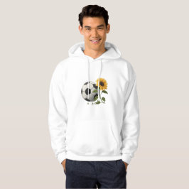 Sudadera Soccer ball and sunflower