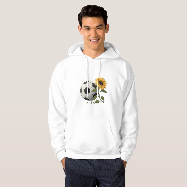 Sudadera Soccer ball and sunflower (Anverso completo)