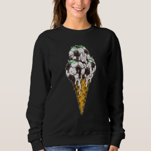 Sudadera Soccer Sport Ice Cream Cone Melding Soccer Ball