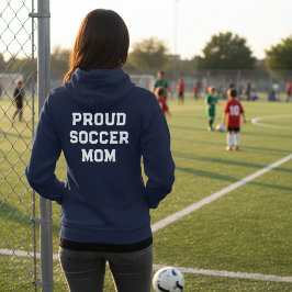 Sudadera Soccer Whimsical Custom Game Day Full-Zip Hoodie 