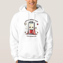 Sudadera Social Battery Dead Hoodie Funny Introvert Saying