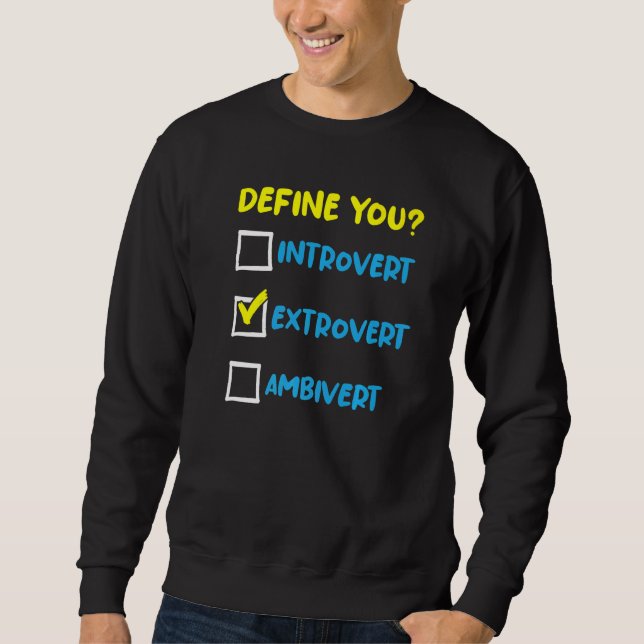 Sudadera Social Extroverted Personality Extrovert  3 (Anverso)