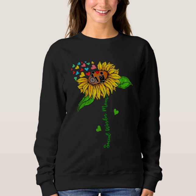 Sudadera Social Worker Mom Sunflower Social Worker Tools Mo (Anverso)
